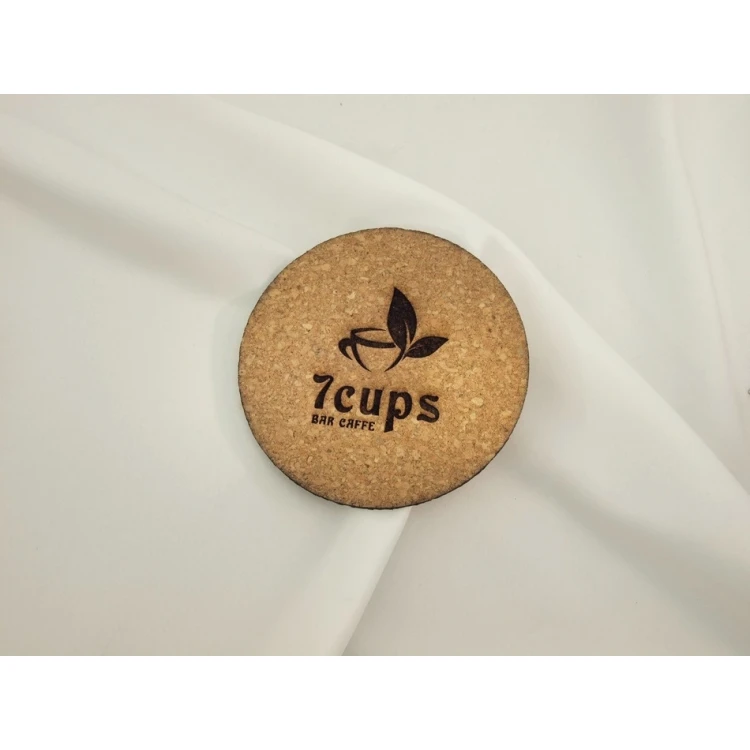 3mm Cork Coasters - Set of 100 pcs. - Laser Engraved and Cut