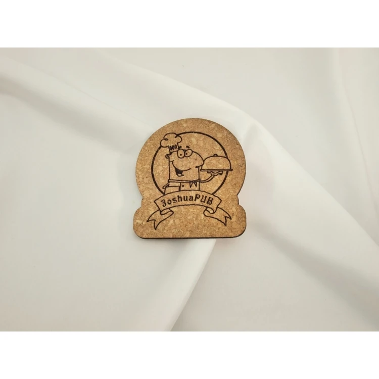 3mm Cork Coasters - Set of 100 pcs. - Laser Engraved and Cut