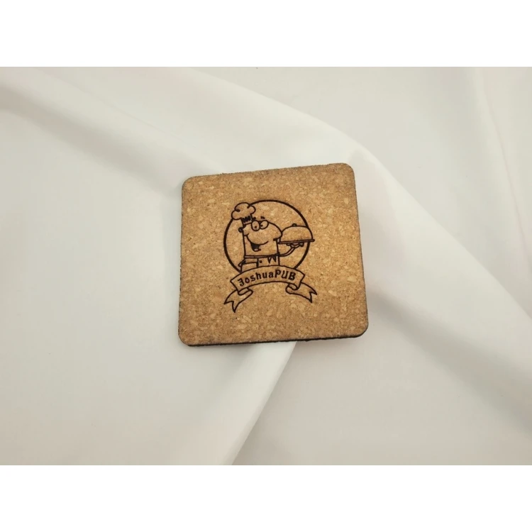3mm Cork Coasters - Set of 100 pcs. - Laser Engraved and Cut