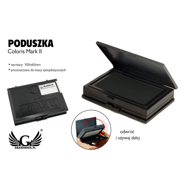 Ink pad for quick-drying Coloris Mark II ink, size 60x100mm - COL024