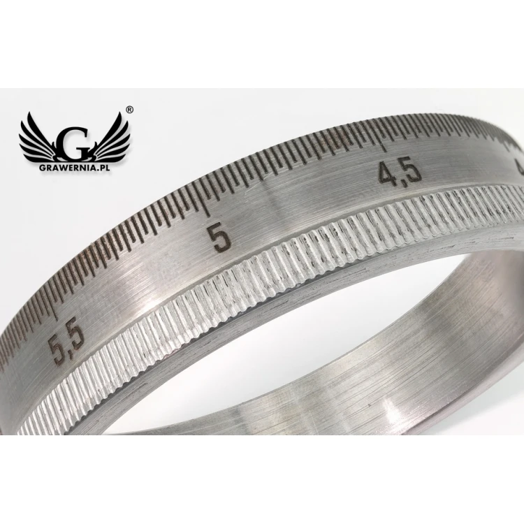 Scale Engraving - service of engraving scale on metal rings