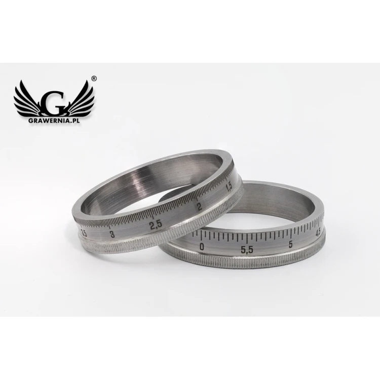 Scale Engraving - service of engraving scale on metal rings