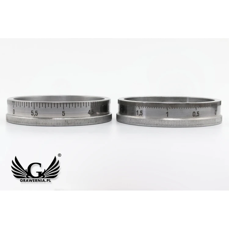 Scale Engraving - service of engraving scale on metal rings