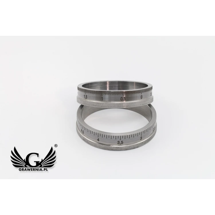 Scale Engraving - service of engraving scale on metal rings