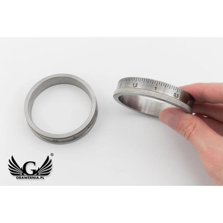 Scale Engraving - service of engraving scale on metal rings