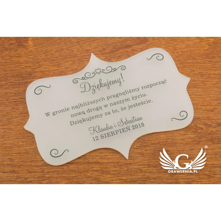 Thank You for Guests - UV Digital Print - PD001