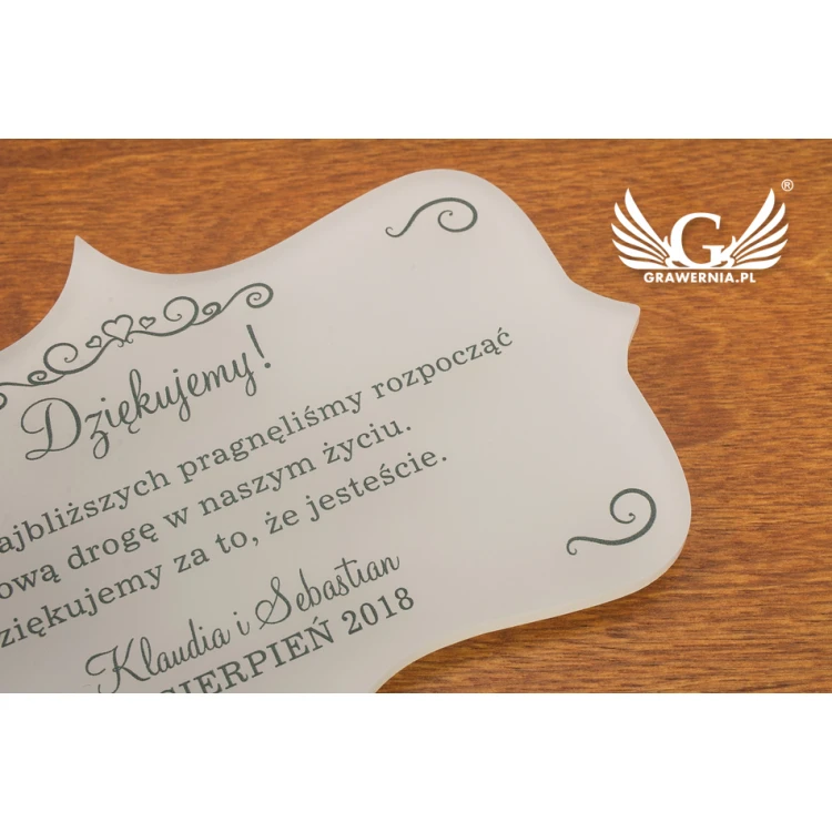 Thank You for Guests - UV Digital Print - PD001