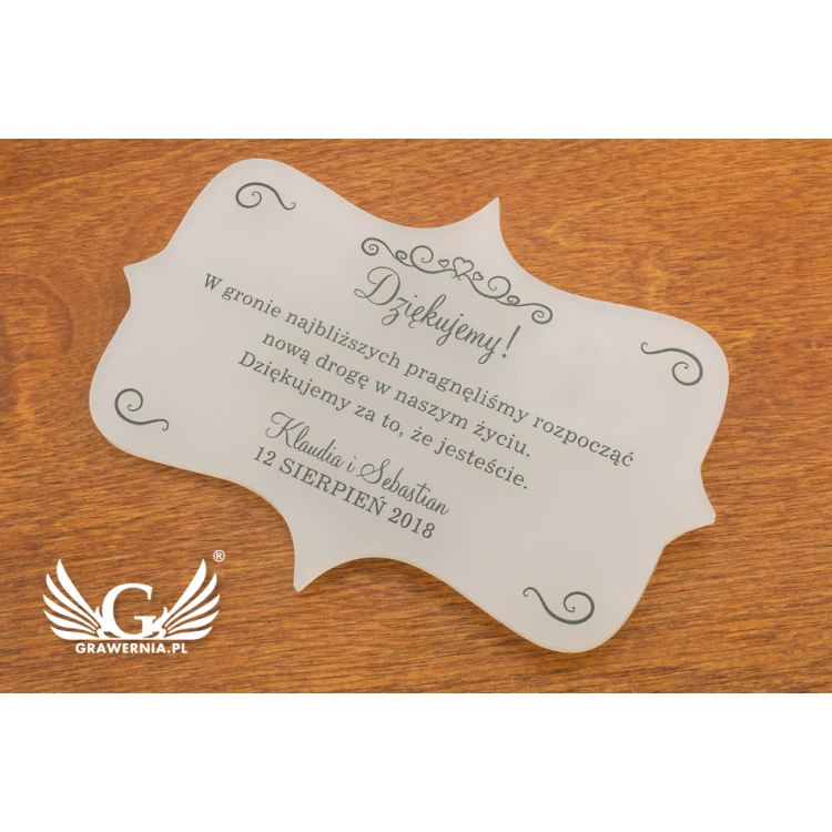 Thank You for Guests - UV Digital Print - PD001