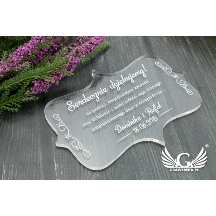 Thank You for Guests - UV Digital Print - PD003