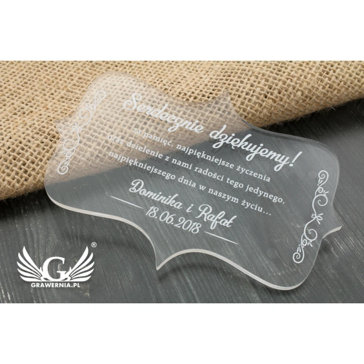Thank You for Guests - UV Digital Print - PD003