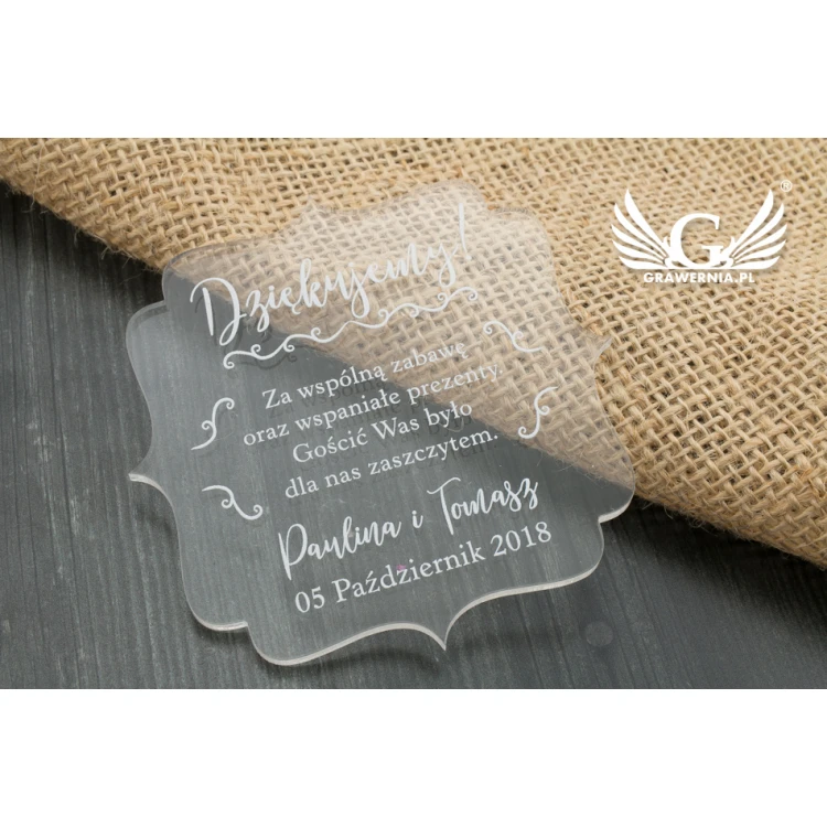 Thank You for Guests - UV Digital Print - PD004