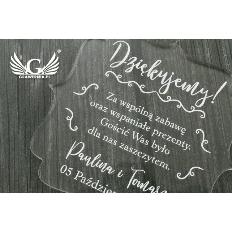 Thank You for Guests - UV Digital Print - PD004