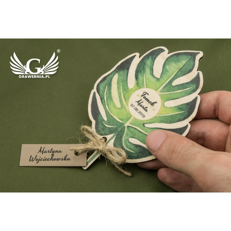 Thank You for Guests - Tropical Leaf - PD009