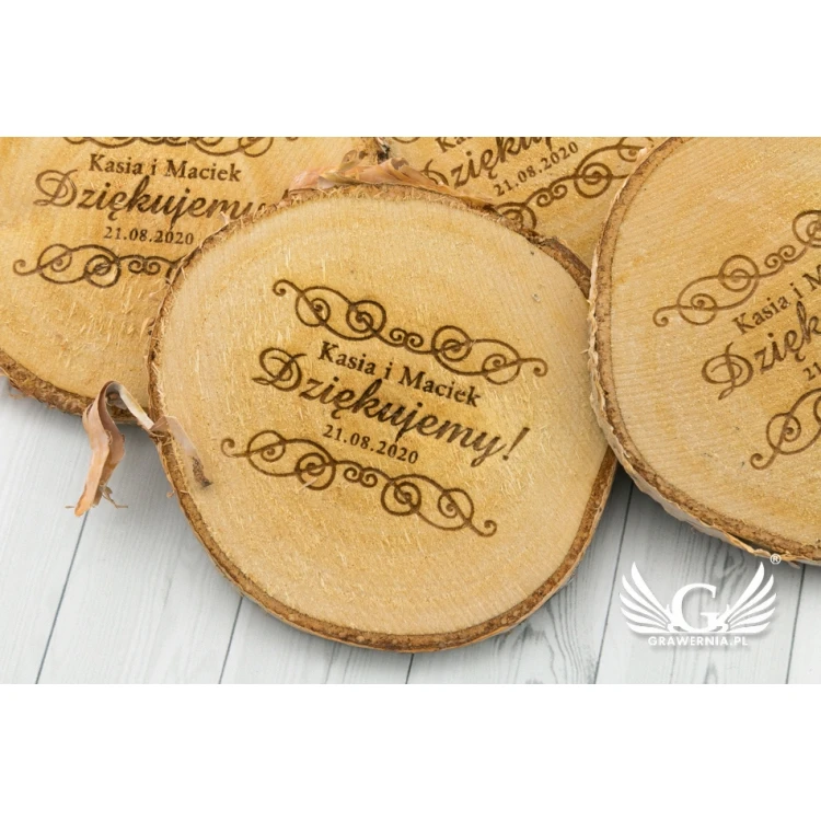 Thank You for Guests - Laser Engraved Birch Bark - PD010