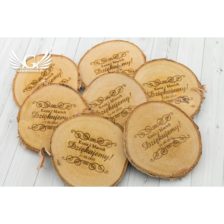 Thank You for Guests - Laser Engraved Birch Bark - PD010