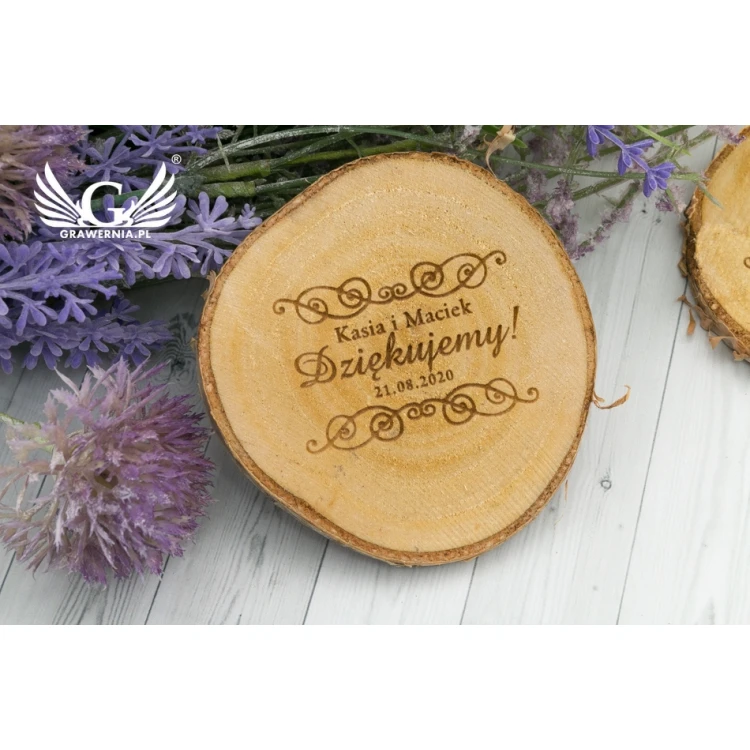 Thank You for Guests - Laser Engraved Birch Bark - PD010