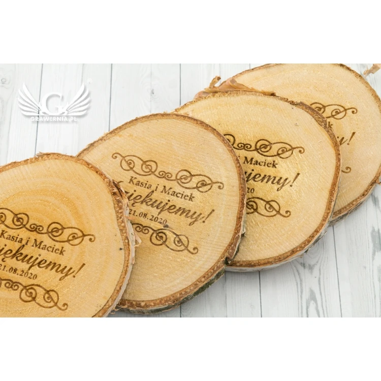 Thank You for Guests - Laser Engraved Birch Bark - PD010