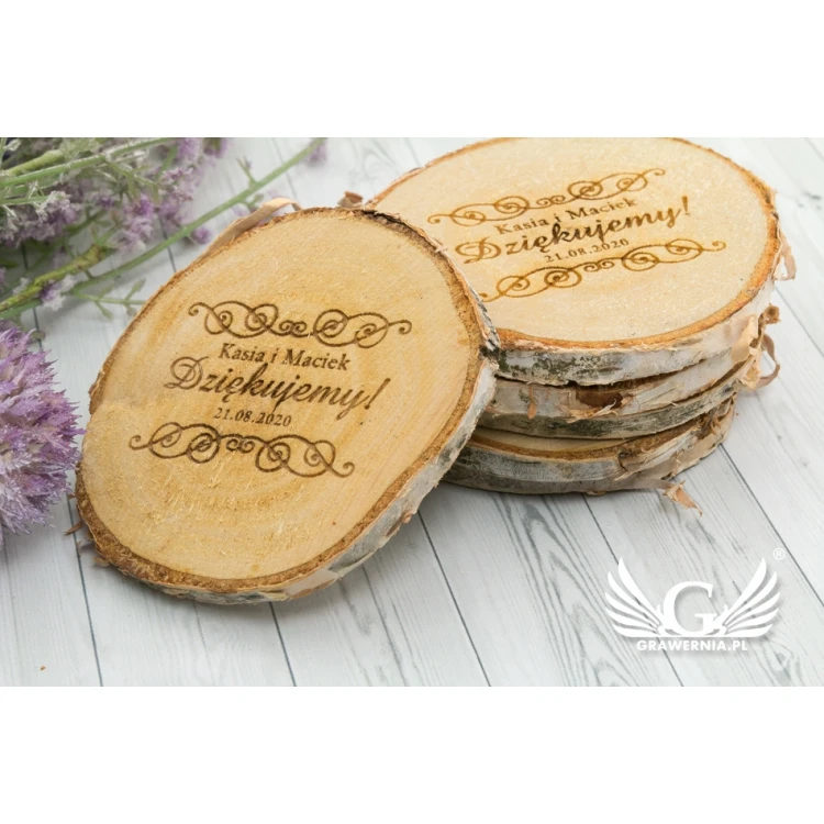 Thank You for Guests - Laser Engraved Birch Bark - PD010