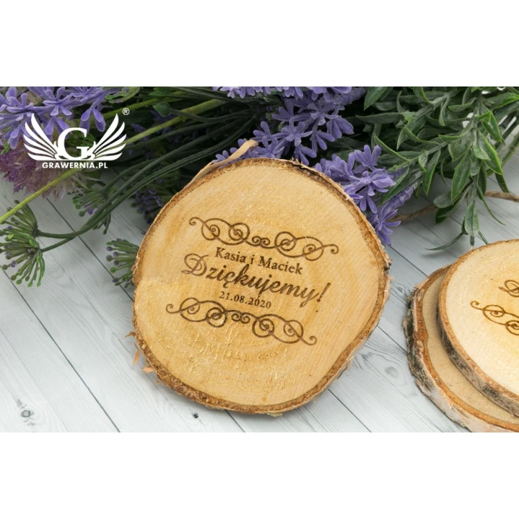 Thank You for Guests - Laser Engraved Birch Bark - PD010