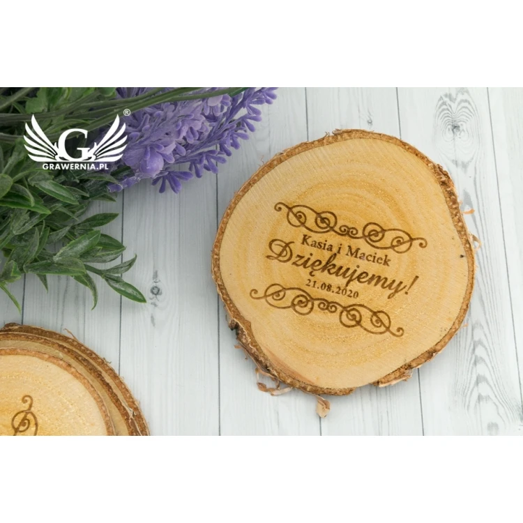 Thank You for Guests - Laser Engraved Birch Bark - PD010