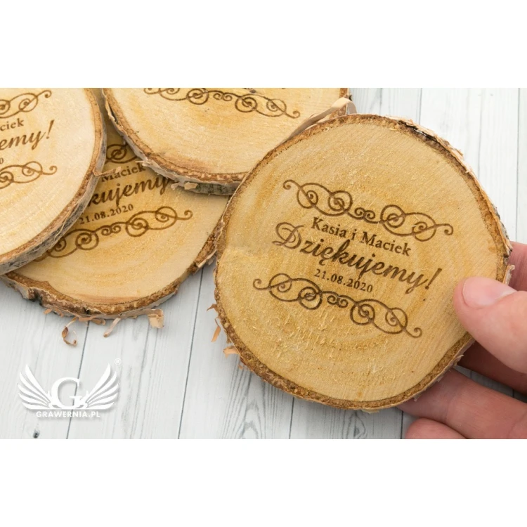 Thank You for Guests - Laser Engraved Birch Bark - PD010