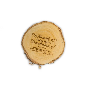 Thank You for Guests - Laser Engraved Birch Bark - PD010