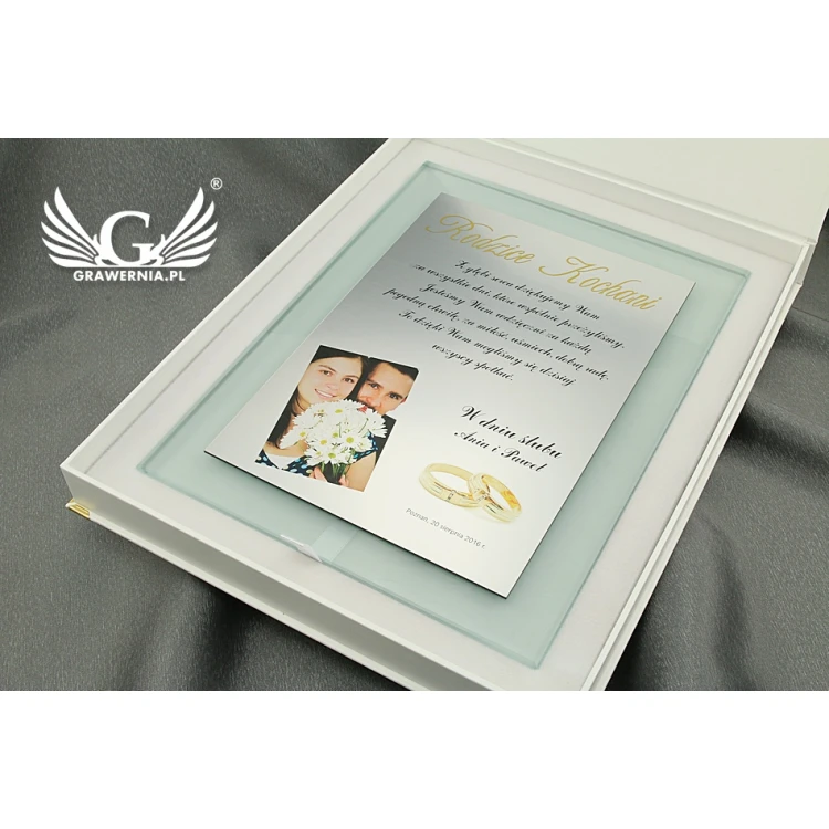 Thank You for Parents - Glass Certificate - Colorful UV Print - DUV016