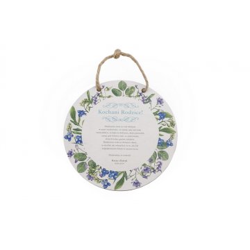 Thank You for Parents - Wooden Pendant - PDR020