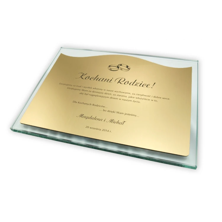 THANK YOU FOR PARENTS - GLASS DIPLOMA in CASE - DSZ037 - horizontal