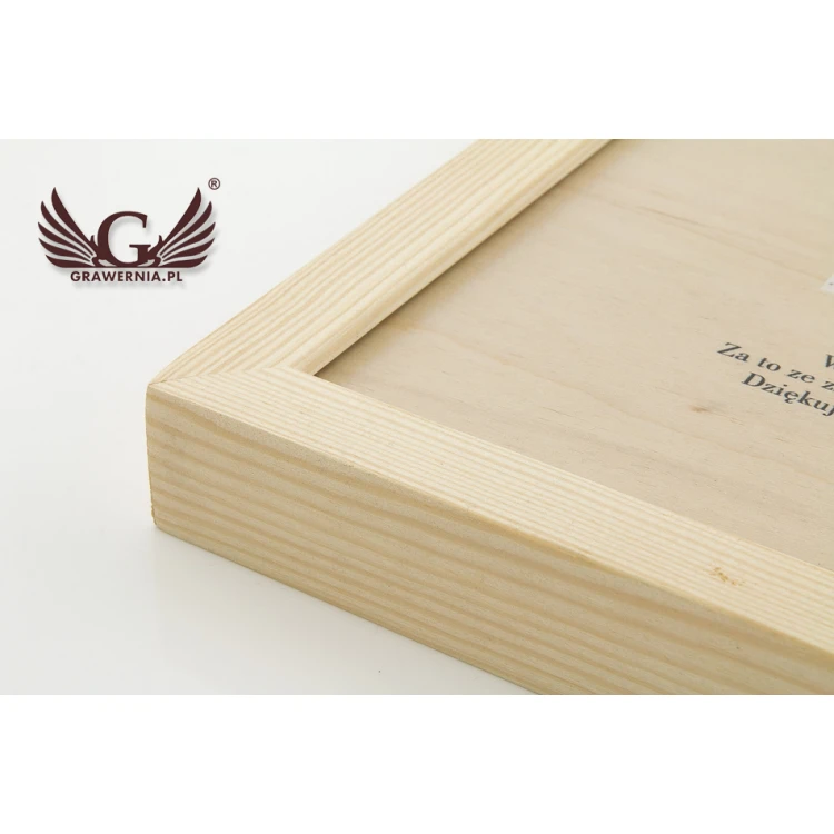 Thank You for Parents - Diploma in Wooden Frame - A3 - Colorful UV Print - DUV032