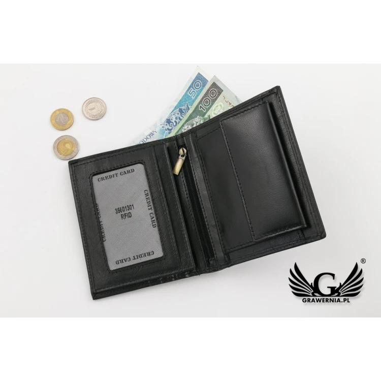 Leonard Leather Wallet with Your Engraving - GAL001