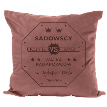 Pillowcase with engraving - Couch Potatoes Battle - PNP016