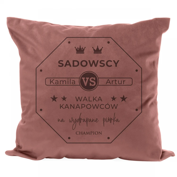 Pillowcase with engraving - Couch Potatoes Battle - PNP016
