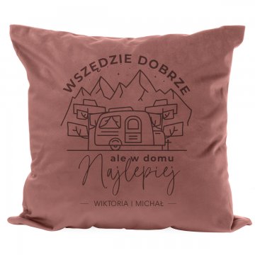 Pillowcase with engraving - Home sweet home - PNP010