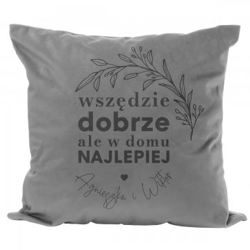 Pillowcase with engraving - Home sweet home - PNP007