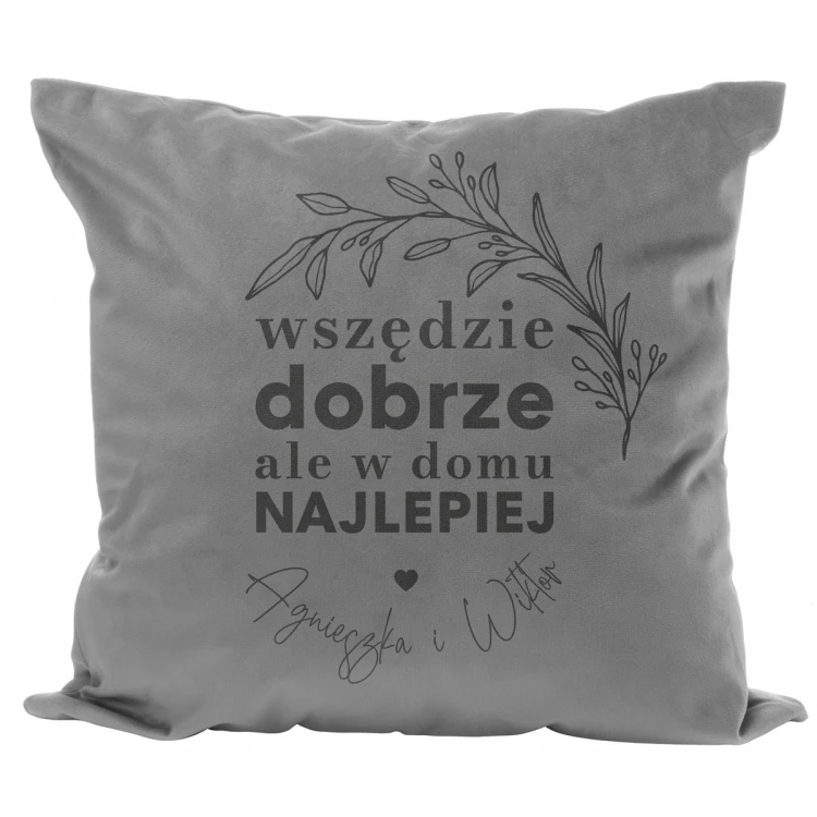 Pillowcase with engraving - Home sweet home - PNP007