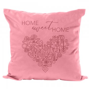 Pillowcase with engraving - Home sweet home - PNP011