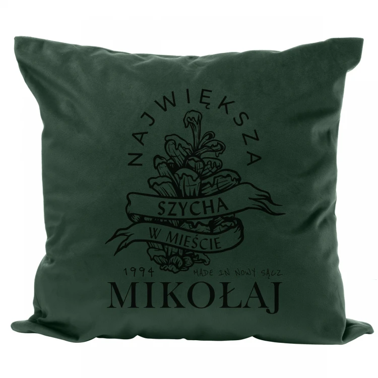 Pillowcase with engraving - The biggest shot in town - PNP027