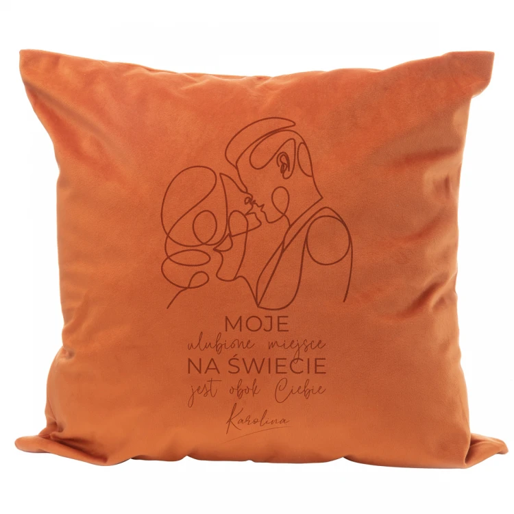 Pillowcase with engraving - My place next to you 2 - PNP032