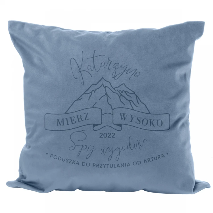 Pillowcase with engraving - Aim high, sleep comfortably - PNP013