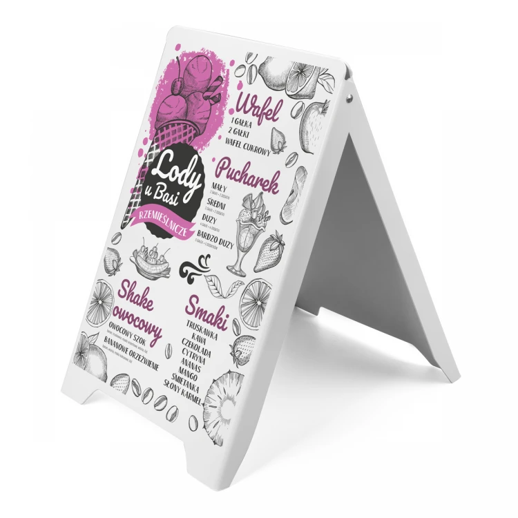 A2 Advertising Pavement Sign - 420x594mm with any UV print - PT002
