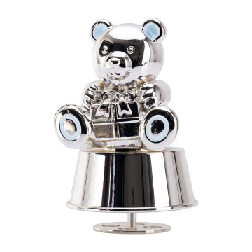Mother-of-pearl teddy bear box - moneybox - Christening souvenir - POZ008
