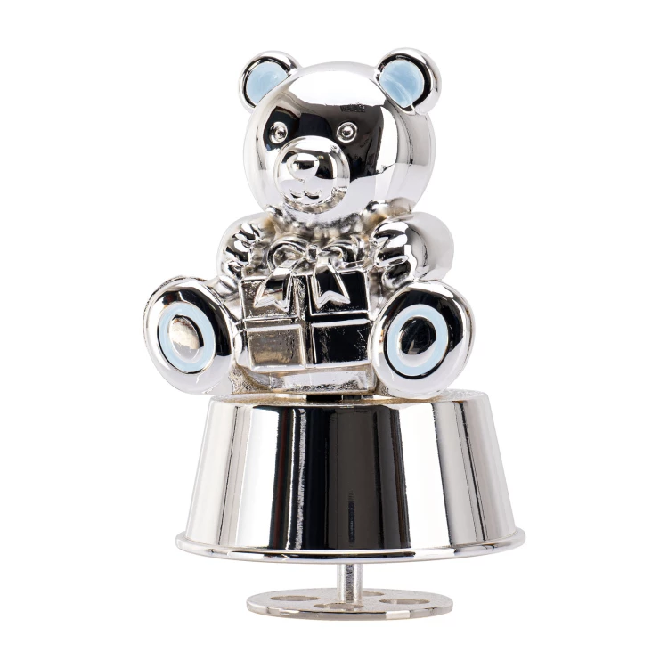 Mother-of-pearl teddy bear box - moneybox - Christening souvenir - POZ008