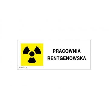 X-ray Laboratory - Information Sign - Size 250x100mm - PVC - Color UV Print - TAB218