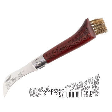 Gift for Mushroom Hunter - Mushroom Knife with Brush - Best Piece in the Forest - BP184