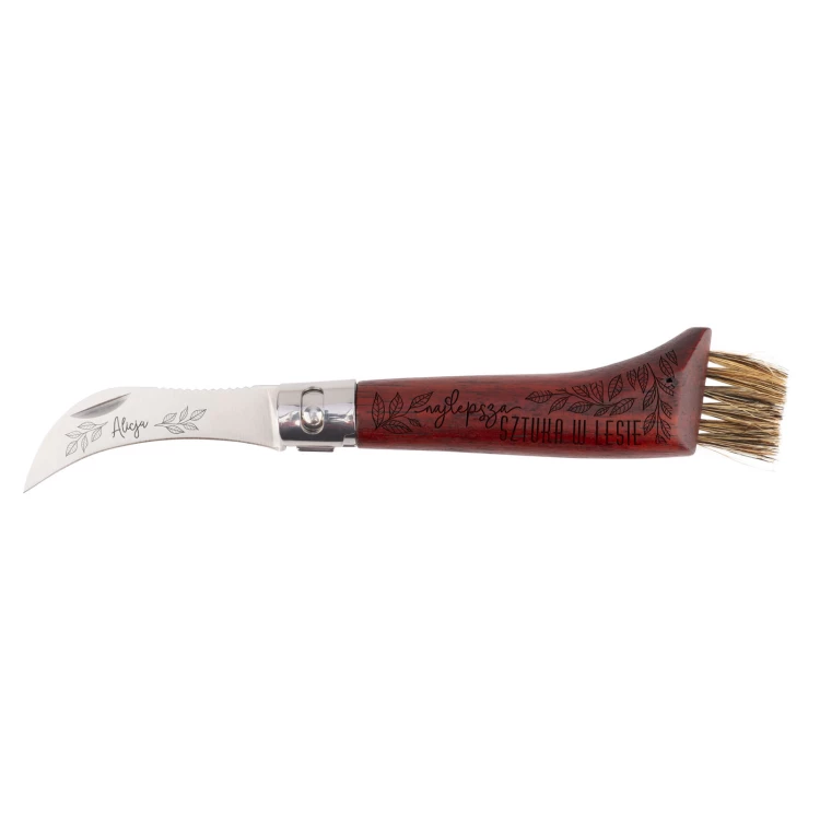 Gift for Mushroom Hunter - Mushroom Knife with Brush - Best Piece in the Forest - BP184