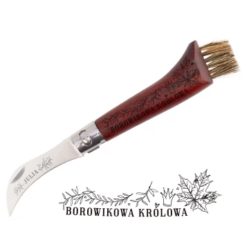Gift for Mushroom Hunter - Mushroom Knife with Brush - Boletus Queen - BP185