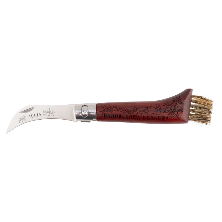 Gift for Mushroom Hunter - Mushroom Knife with Brush - Boletus Queen - BP185