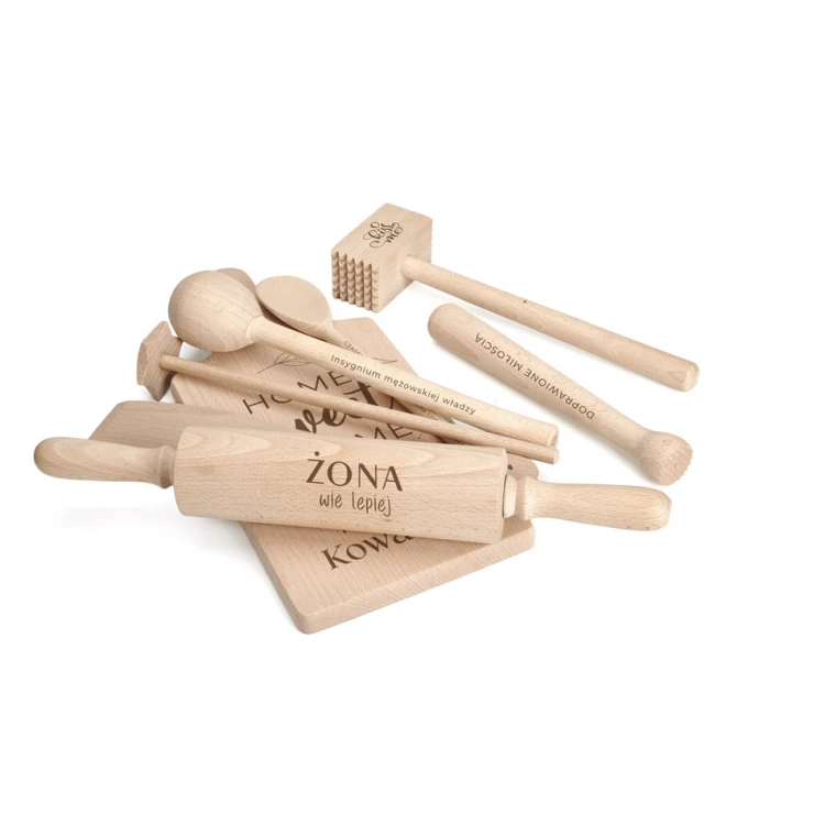 Gift for Young Couple - rolling pin, board, spoon, stick, pestle, muddler - PDM003