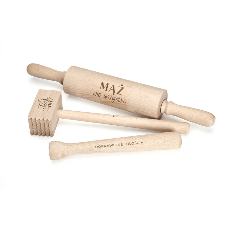 Gift for Young Couple - rolling pin, board, spoon, stick, pestle, muddler - PDM003